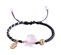 Bracelet Feng Shui en cristal de richesse - Breloque du zodiaque en agate blanche pour 2026 - amulette d'équilibre des chakras en cornaline, One Size, Pierre, Pas de pierre précieuse