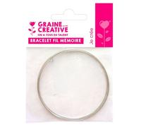 Graine créative - Bracelet Fil mémoire - Sachet de 10 - Diamètre 7 cm - Mixte