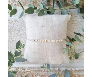 Bracelet fin avec pierres de lune - o