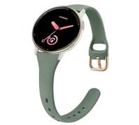Bracelet fin compatible avec Garmin Vivoactive 5/Vivoactive 3/Forerunner 645/Forerunner 245, bracelet en silicone de 20 mm pour Garmin Vivoactive 3 Music/Vivomove 3/Forerunner 245/645 Music (vert