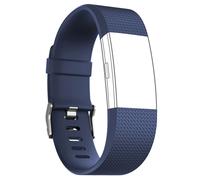 Bracelet FitBit Charge 2 Silicone Texturé Fermeture Boucle ardillon Bleu nuit