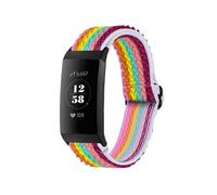 Bracelet Fitbit Charge 3,Fitbit Charge 4 Bracelet en nylon élastique avec connexion noire Multicolore