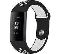 imoshion Bracelet sportif en silicone Fitbit Charge 3 / 4 - Noir / Blanc
