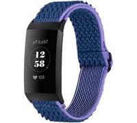 Bracelet Fitbit Charge 3,Fitbit Charge 4 imoshion Bracelet en nylon élastique avec connexion noire Bleu foncé G
