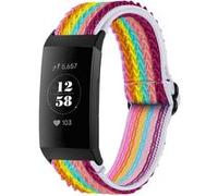 Bracelet Fitbit Charge 3,Fitbit Charge 4 imoshion Bracelet en nylon élastique avec connexion noire Multicolore G