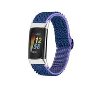 imoshion Bracelet élastique en nylon pour le Fitbit Charge 5 - Bleu foncé