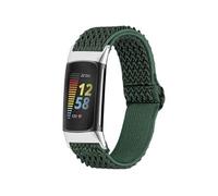 Bracelet Fitbit Charge 5 imoshion Bracelet en nylon élastique avec connexion argentée Vert G