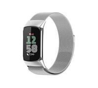 imoshion Bracelet magnétique milanais pour Fitbit Charge 5 - Taille S - Argent
