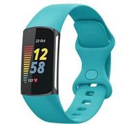 imoshion Bracelet silicone pour Fitbit Charge 5 / Charge 6 - Taille L - Turquoiose