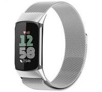 imoshion Bracelet magnétique milanais pour Fitbit Charge 5 - Taille M - Argent