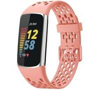imoshion Bracelet sport en silicone avec boucle pour Fitbit Charge 5 / 6 - Peach