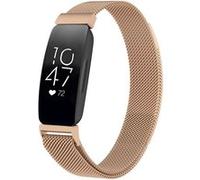imoshion Bracelet magnétique milanais pour le Fitbit Inspire - Taille M - Rose Dorée