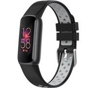 Bracelet Fitbit Luxe imoshion Bracelet de sport en silicone avec boucle argentée sans épingle Noir