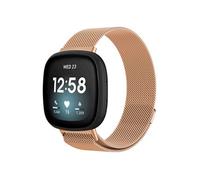 imoshion Bracelet magnétique milanais pour le Fitbit Versa 3 - Taille S - Rose Dorée