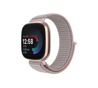 Bracelet Fitbit Versa 3,Fitbit Versa 4 Nylon bandje klittenband universeel Rose