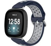 Bracelet Fitbit Versa 4,Fitbit Versa 3,Fitbit Sense 2,Fitbit Sense imoshion Bracelet de sport en silicone avec boucle argentée et attache de boîtier argentée Bleu G