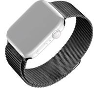 Bracelet Fixed Mesh Strap pour Apple Watch 42/41/40/38 mm, noir