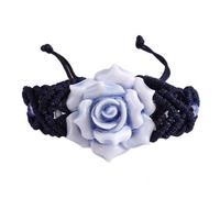Bracelet Fleur Bleue - Raffinement Et Douceur