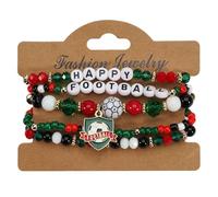 Bracelet Football Accessoires Unisexes Élastiques À Perles Pour Match