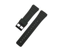 Bracelet For Caoutchouc Silicone For Montre For Casio W800H A158/168 AE1200/1300 F91W F84, Accessoires For Hommes For Femmes(Black-black,14mm)