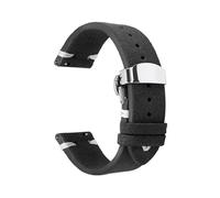 Bracelet For Cuir 18 Mm, 20, 22, Compatible For Les Montres For Seiko, Boucle Papillon, Accessoires Vintage(Black-White,20mm)