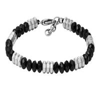 Bracelet - FOSSIL - All Stacked Up - Agate noire - Métal - Pour homme