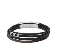 Bracelet - FOSSIL - Cuir - Multicouleur - Argenté - 19 cm de longueur