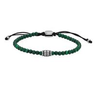 Bracelet FOSSIL en Acier et Malachite Vert
