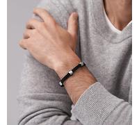 Bracelet FOSSIL en Acier et Nylon Noir