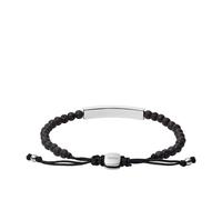 Bracelet FOSSIL en Acier et Pierre de Lave