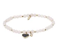Bracelet FOSSIL en Laiton et Perle Synthétique Blanche