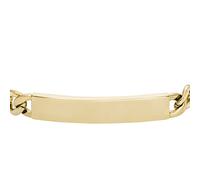 Fossil Bracelet pour hommes Drew – chaîne en acier inoxydable de couleur or, 185+15 mm, JF04465710