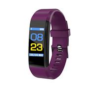 Bracelet FréQuence Cardiaque Pression ArtéRielle Tracker De Fitness Smart Band Smartband Bracelet Bluetooth pour Fitbits La Montre Intelligente (Violet)