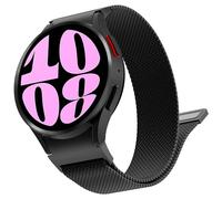 Bracelet Galaxy Watch 6 40mm 44mm, Métal en Acier Inoxydable Milanese Bracelet Samsung Watch 7/6/5/4 40mm 44mm/Galaxy 6 Classic 47mm 43mm/ 5 Pro 45mm, Sangle Magnétique en Un Clic