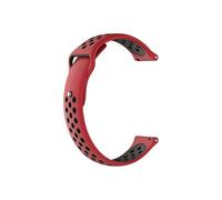 Bracelet Garmin D2 Air X10 avec trous, silicone bicolore, rouge | Couleur: Rouge Rouge