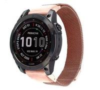 Bracelet Garmin Fenix 5s,Garmin Fenix 6s,Garmin Fenix 7s,Garmin Fenix 8 - 43 mm imoshion QuickFit® Milanees bandje voor de Garmin Watch Rose dorée