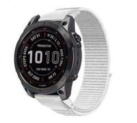 Bracelet Garmin Fenix 5s,Garmin Fenix 6s,Garmin Fenix 7s,Garmin Fenix 8 - 43 mm imoshion QuickFit® Nylon bandje voor de Garmin Watch Blanc