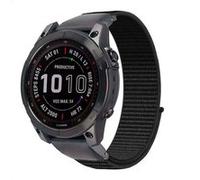 Bracelet Garmin Fenix 5s,Garmin Fenix 6s,Garmin Fenix 7s,Garmin Fenix 8 - 43 mm imoshion QuickFit® Nylon bandje voor de Garmin Watch Noir
