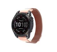 Bracelet Garmin Fenix 5s,Garmin Fenix 6s,Garmin Fenix 7s,Garmin Fenix 8 - 43 mm QuickFit Milanees bandje voor de Garmin Watch Rose dorée
