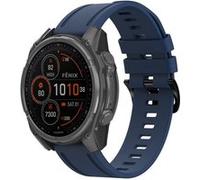Bracelet Garmin Fenix 8 - 43 mm,Garmin Fenix 7s,Garmin Fenix 6s,Garmin Fenix 5s imoshion QuickFit Siliconenbandje Line Bleu foncé