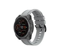 Bracelet Garmin Fenix 8 - 43 mm,Garmin Fenix 7s,Garmin Fenix 6s,Garmin Fenix 5s imoshion QuickFit Siliconenbandje Line Gris