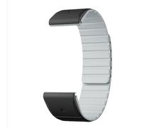 Bracelet Garmin Fenix, Bracelet de Montre Magnétique en Silicone Compatible avec Fenix 8/7/6/5 Black+Grey 22 mm