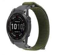 Bracelet Garmin iMOSHION QuickFit Nylon Vert Compatible Approach S60 Fenix 5 Plus Fenix 6 Fenix 6 Pro Fenix 7 Fenix 7 Pro Fenix E 47 mm Instinct G