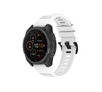imoshion QuickFit® Bracelet en silicone Stripe pour Garmin Watch | Fixation 22 mm - Blanc