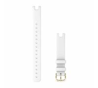 Garmin Bracelet pour montre connectée GPS Lily - Blanc - Cuir italien - Taille L