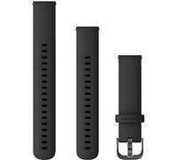 Bracelet Garmin Quick Release 18 mm Silicone Noir boucle gris foncé G