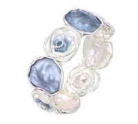 Bracelet géométrique en forme de rose, bracelet bleu cool, bijoux design unique, adapté pour les déplacements quotidiens et la Dating, adapté aux dames qui aiment le style littéraire à porter