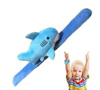 Bracelet gifle de Requin en Peluche, Bracelet gifle Animal Bandes Mignonnes | Jouet à claque d'animaux en peluche Shark Band Doux pour la peau pour les ,