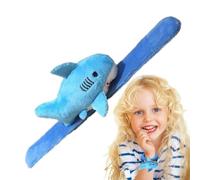 Bracelet gifle de requin en peluche, bracelet gifle animal Peluche douce de | Jouet à claque d'animaux en peluche Shark Band pour , garçons, filles, cadeaux de fête