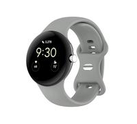 Bracelet Google Pixel Watch 3 - 41 mm,Google Pixel Watch 2,Google Pixel Watch Bracelet en silicone avec bouton argenté sans aide à l'installation